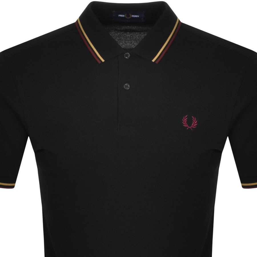 Alternative Image for ProductFred Perry Twin Tipped Polo T Shirt Black2